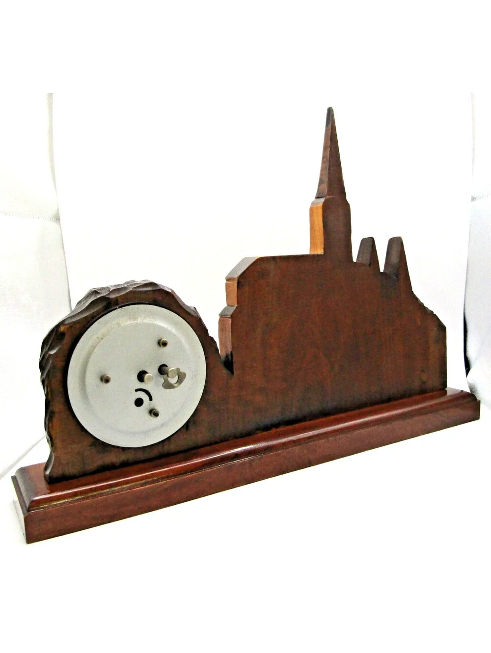1930s Scout French Clock Hand Carved Cathedral Mountain Church